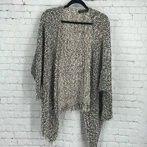 Oversized Heavy Thick Scotch & Soda grey slouchy thick heavier cardigan sweater